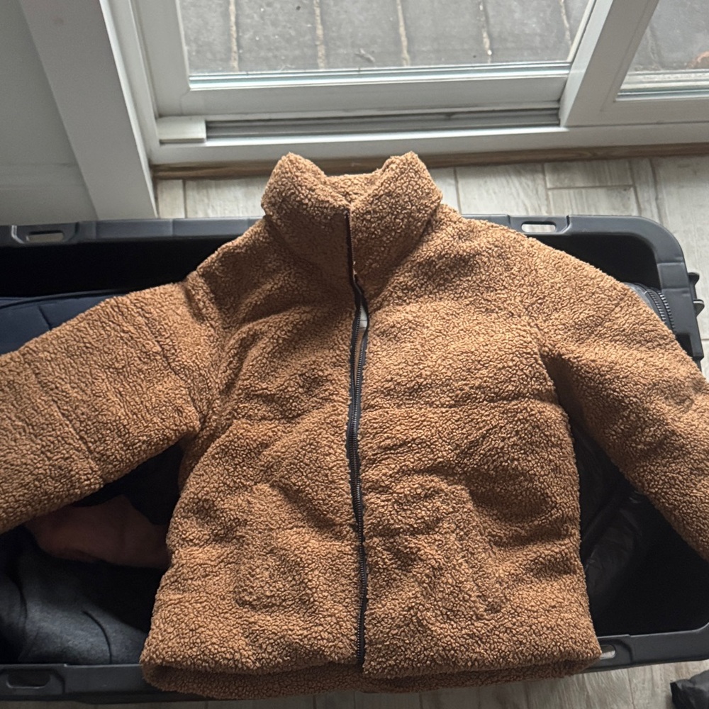Abercrombie Kids Tan Puffer Jacket